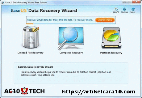 7 Cara Mengembalikan File yang Terformat di Laptop 2026 5 Mengembalikan data yang terhapus
