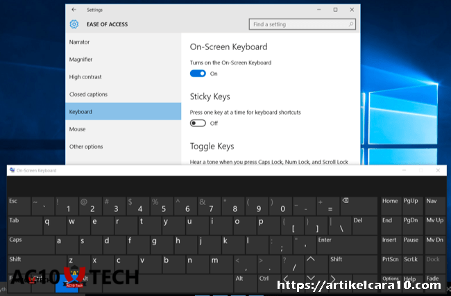 Cara Memunculkan Keyboard di Laptop
