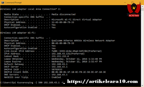 Cara Mempercepat WiFi dengan CMD
