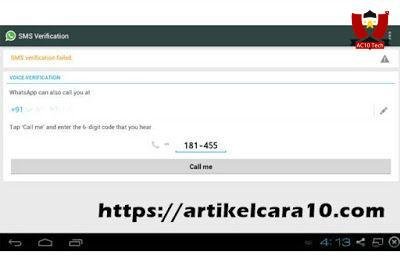 Hack WA Dengan Install dan verifikasi Whatsapp Dengan Nomor Darurat