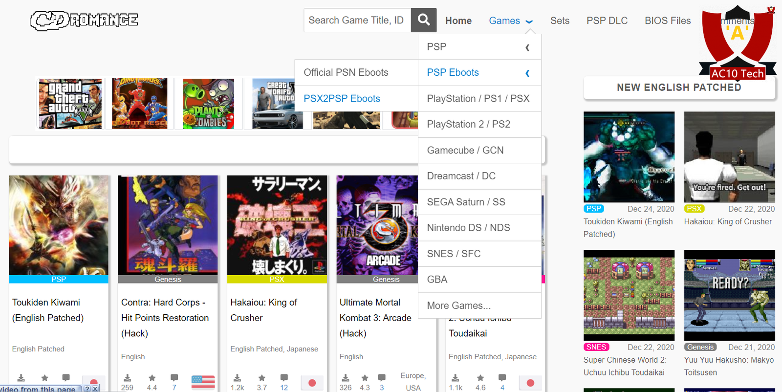 12 Situs Download Game PPSSPP/PSP File ISO Full Gratis 2026 13 CD ROMANCE situs download game ppsspp