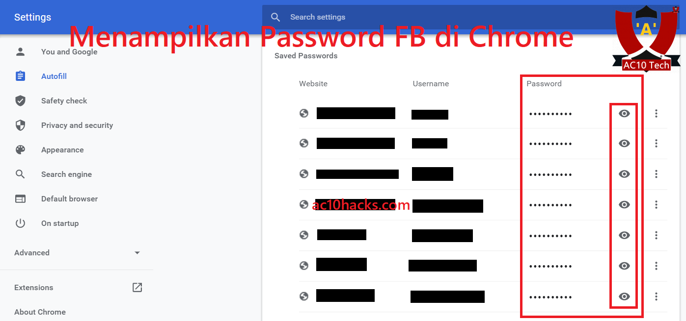 Cara Melihat Password FB Orang Lain di Google Chrome HP PC 3 autofill password facebook
