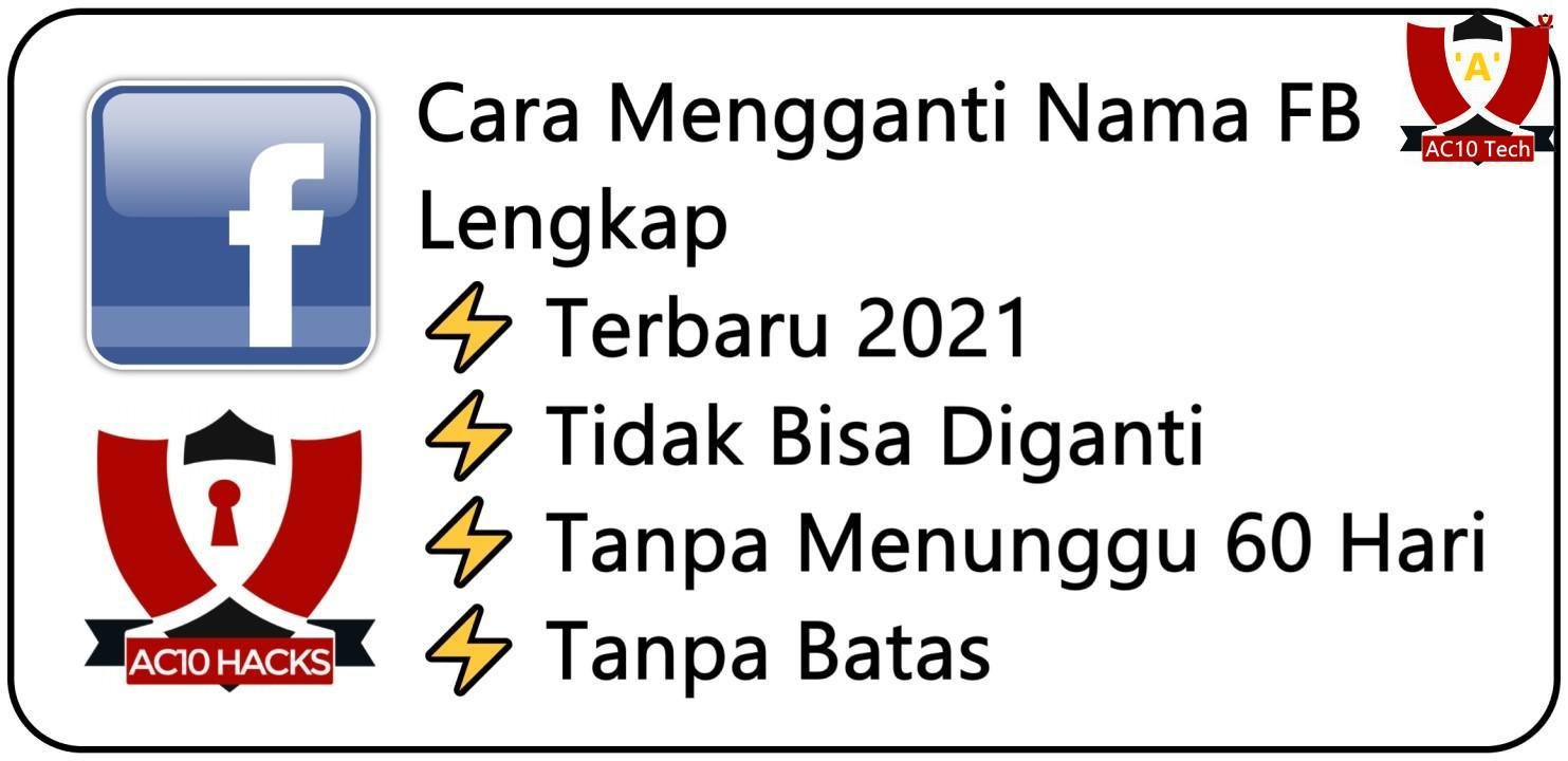 Cara Ganti Nama FB tanpa Menunggu 60 Hari Tanpa Batas 2026 3 cara mengubah nama fb