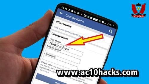 Cara Ganti Nama FB tanpa Menunggu 60 Hari Tanpa Batas 2026 5 Cara Mengganti Nama FB di HP dan Komputer