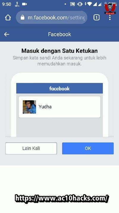 Cara Masuk FB Tanpa Kata Sandi di HP