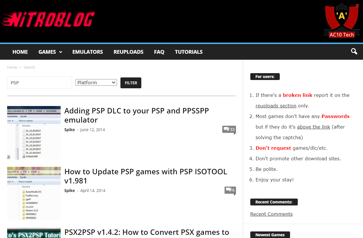 12 Situs Download Game PPSSPP/PSP File ISO Full Gratis 2026 6 NITROBLOG web download game ppsspp