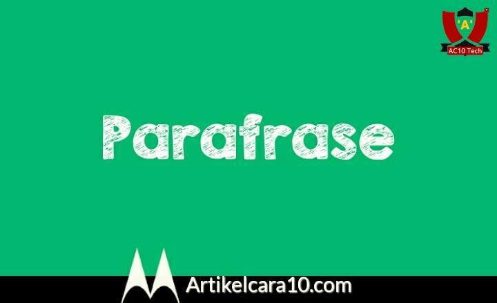 Teknik Parafrase