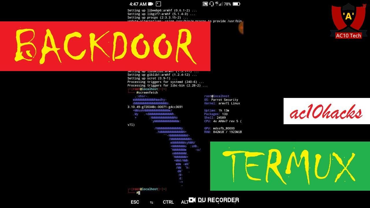 Cara Membuat Backdoor Metasploit di Termux