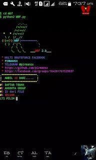 Menu Pilihan tool MBF Termux