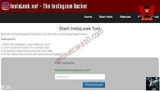 Hack Instagram Menggunakan InstaLeak