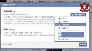 How to see the list of hidden friends on Facebook