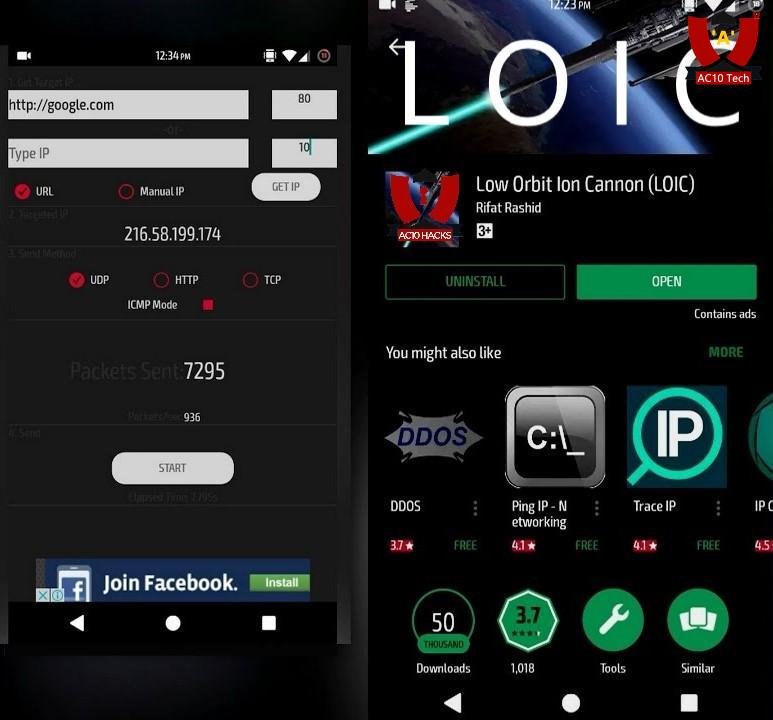 7 Aplikasi DDOS Android, Termasuk Garuda DDOS Attack Apk 3 LOIC Aplikasi DDoS Attack Apk