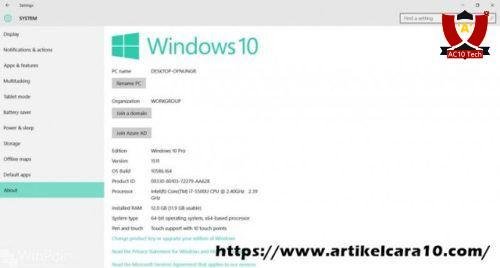 Cara Melihat Spek Laptop Windows 7/8/10 tanpa Aplikasi