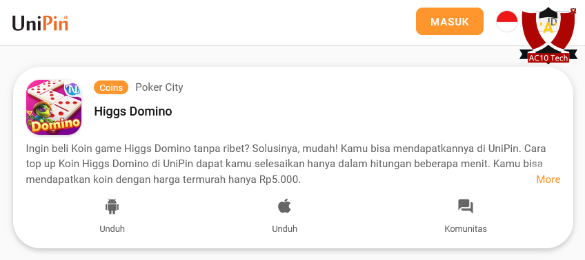 3 Cara Top Up Higgs Domino Pulsa Murah 2026 XL Dll 5 Cara Top Up Higgs Domino lewat Unipin Murah