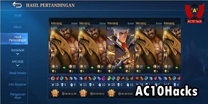 Cara Menyembunyikan Hasil Pertandingan ML