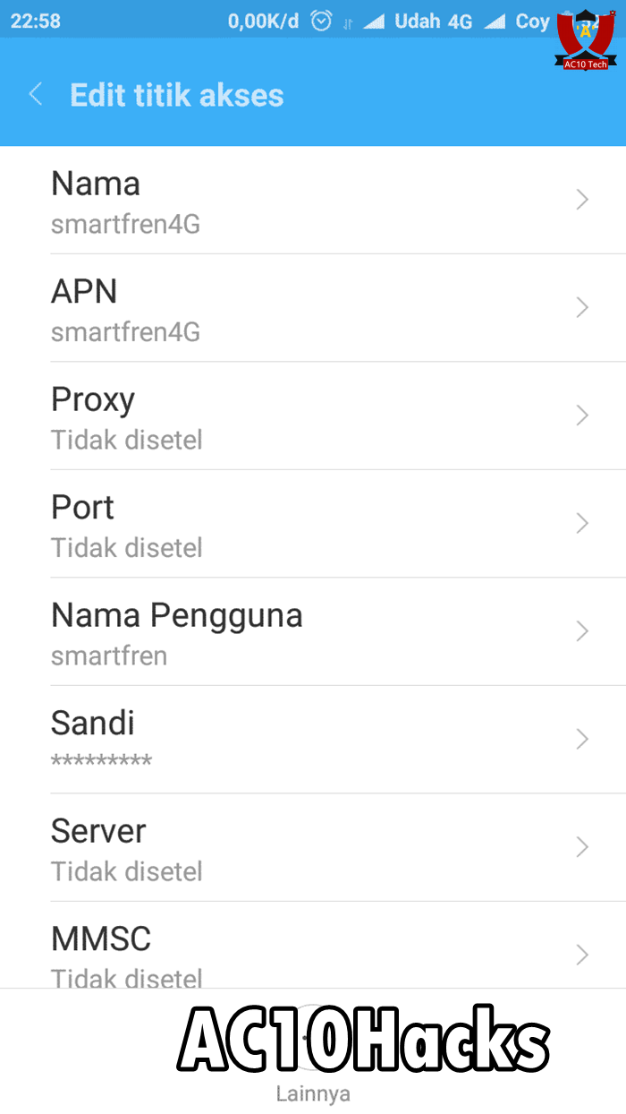 Cara Hack Kuota Smartfren di Android Tanpa Aplikasi