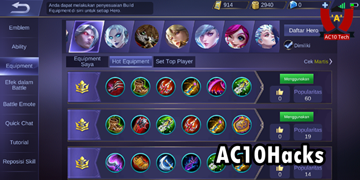 Build Melissa Tersakit 2026 Hero Terkuat