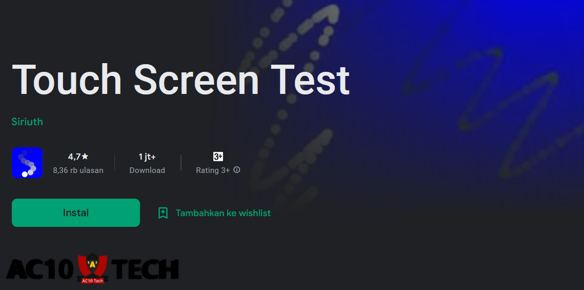 Cek Touchscreen HP Oppo dengan Aplikasi Touch Screen Test