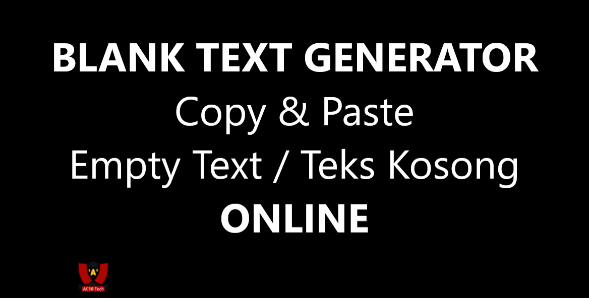 Blank Text Generator Online 2026