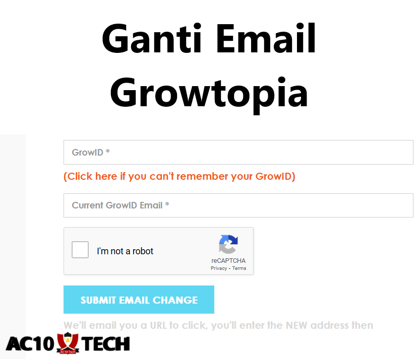 Growtopia Change Email dan Password 2026 (Recovery Akun) 3 Cara Ganti Email Growtopia