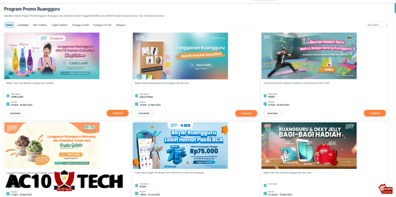 Kode Voucher Ruang Guru Promo Diskon Terbaru Maret 2026