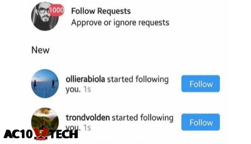 Cara Melihat Follow Request di Instagram via Notifkasi