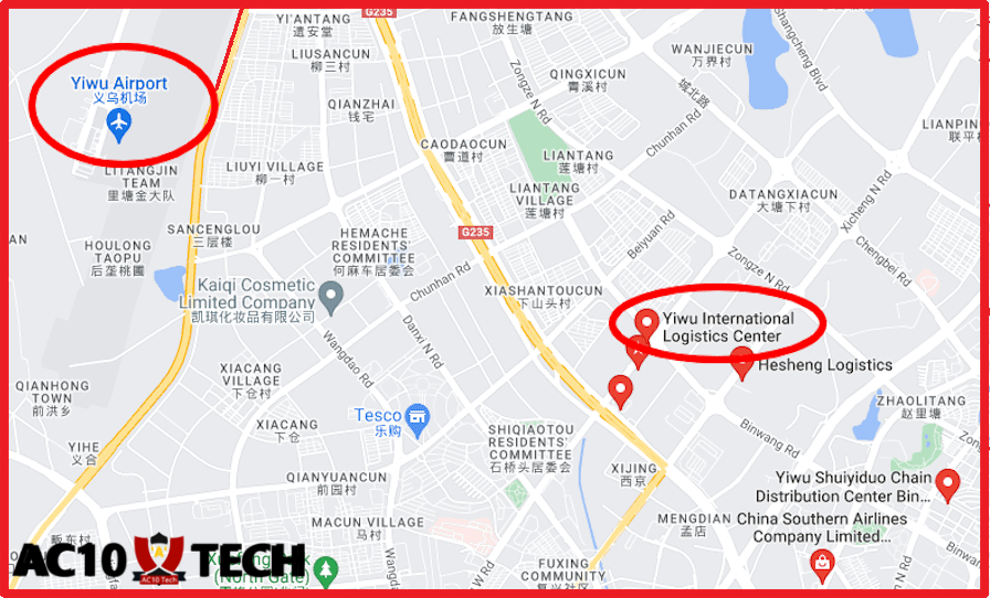 Alamat Pusat Penyortiran YIWU