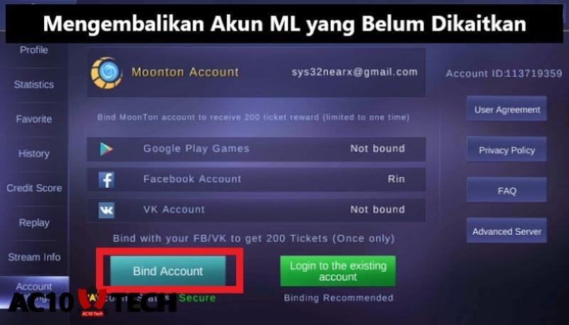 Cara Mengembalikan Akun ML yang Belum Dikaitkan 2026 2 Mengembalikan Akun ML yang Belum Dikaitkan