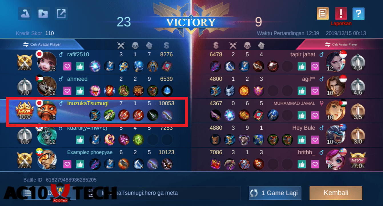 Follow Pemain MVP ML