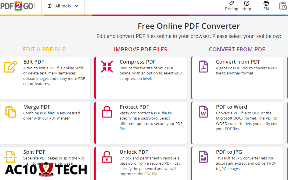 Konversi PNG ke PDF yang Mudah: Menjelajahi Layanan Konverter Online Terbaik 5 PDF2Go