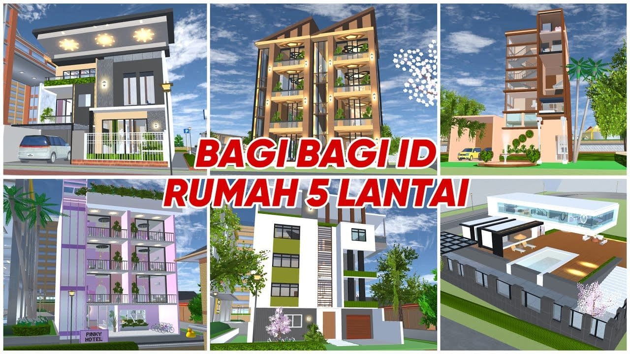 8 ID Rumah 5 Lantai di Sakura School Simulator 2026, Desain Megah dan Eksklusif